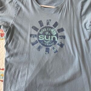 Life Is Good Blue Graphic Tee